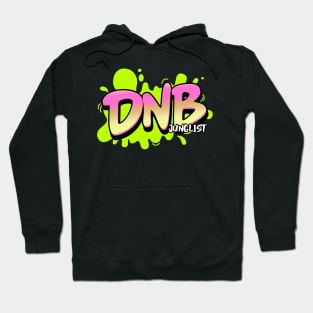 DNB - Junglist Splat (Lime Green) Hoodie